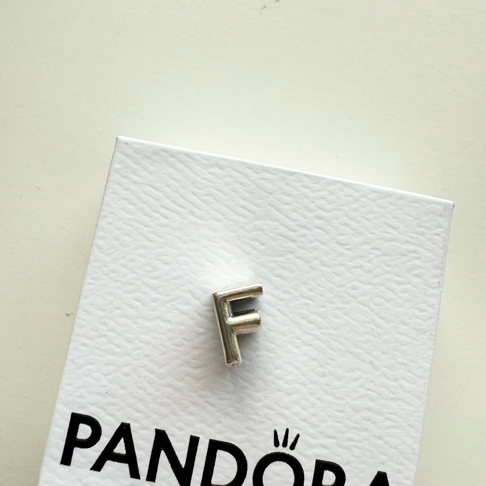 Authentic Pandora Letter F Alphabet Charm